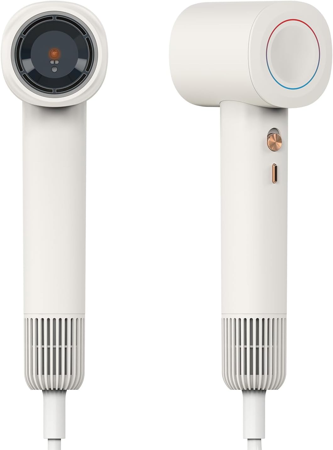 Mini Portable Travel Hair Dryer - 3.7 Billion Negative Ions, 130,000 RPM High-Speed Motor, Self-Cleaning & Intelligent Constant Temperature Control for Frizz-Free, Salon-Quality Results