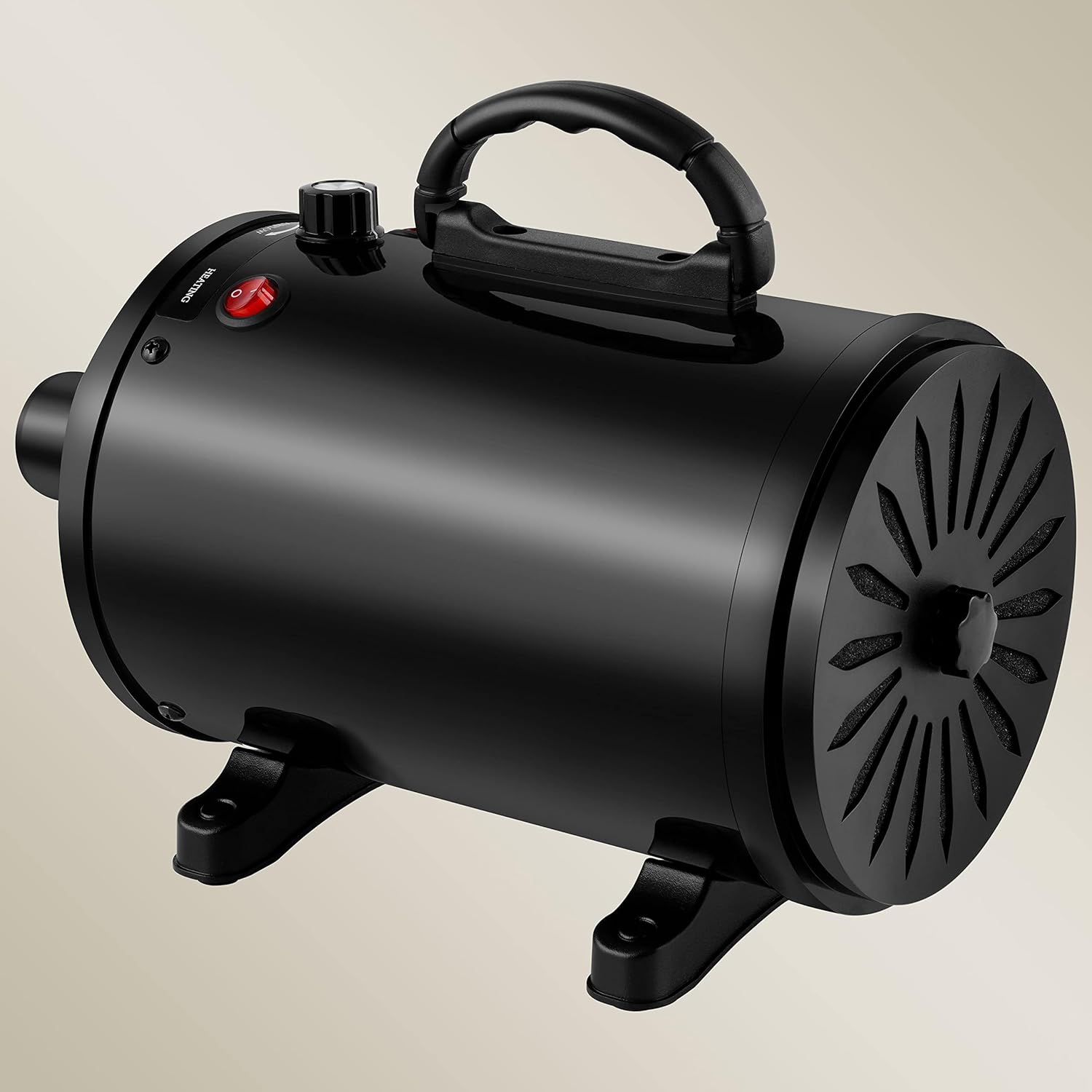 Pet Hair Dryer, 3.8HP 2800W High Power Professional Pet Dryer with Adjustable Heater, Stepless Speed Control, 4 Interchangeable Nozzles, All Breeds Fast Drying Grooming Tool - Image 2